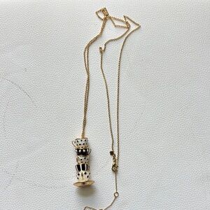 Kate spade ♠️ Elegant Gold and Black Pendant Necklace
